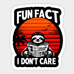 Fun Fact 'Sloth Time' Sticker
